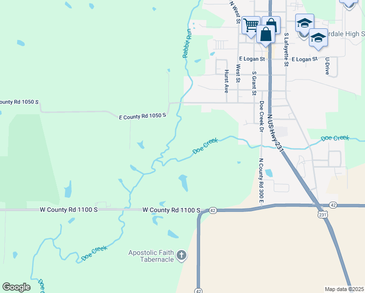map of restaurants, bars, coffee shops, grocery stores, and more near in Cloverdale