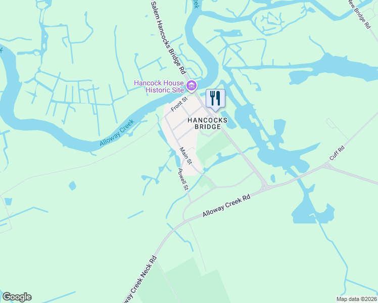 map of restaurants, bars, coffee shops, grocery stores, and more near 37 2nd Street in Lower Alloways Creek