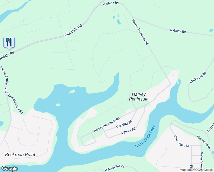 map of restaurants, bars, coffee shops, grocery stores, and more near 21 Lakefront Links Drive in Swanton
