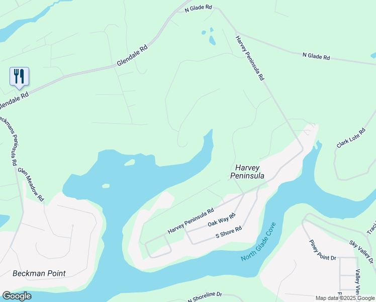 map of restaurants, bars, coffee shops, grocery stores, and more near 21 Lakefront Links Drive in Swanton