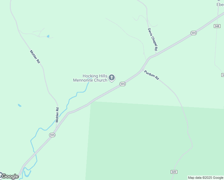 map of restaurants, bars, coffee shops, grocery stores, and more near 14806 Ohio 595 in Logan