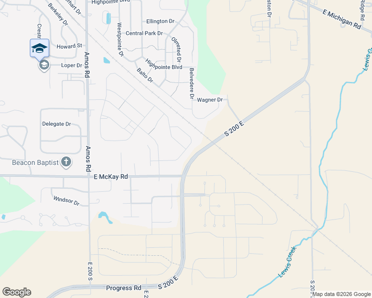 map of restaurants, bars, coffee shops, grocery stores, and more near Bush Way in Shelbyville