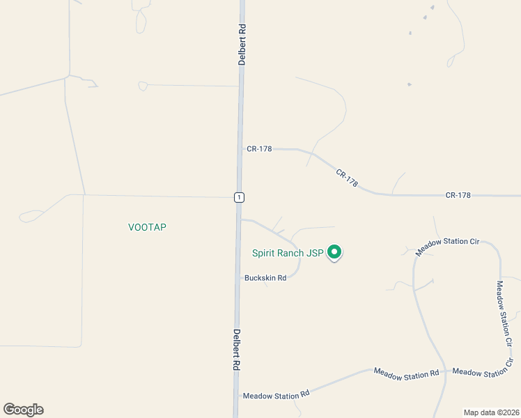 map of restaurants, bars, coffee shops, grocery stores, and more near 10005 North Delbert Road in Parker