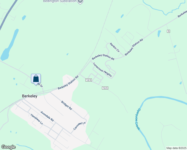 map of restaurants, bars, coffee shops, grocery stores, and more near 542 Butts Park in Martinsburg