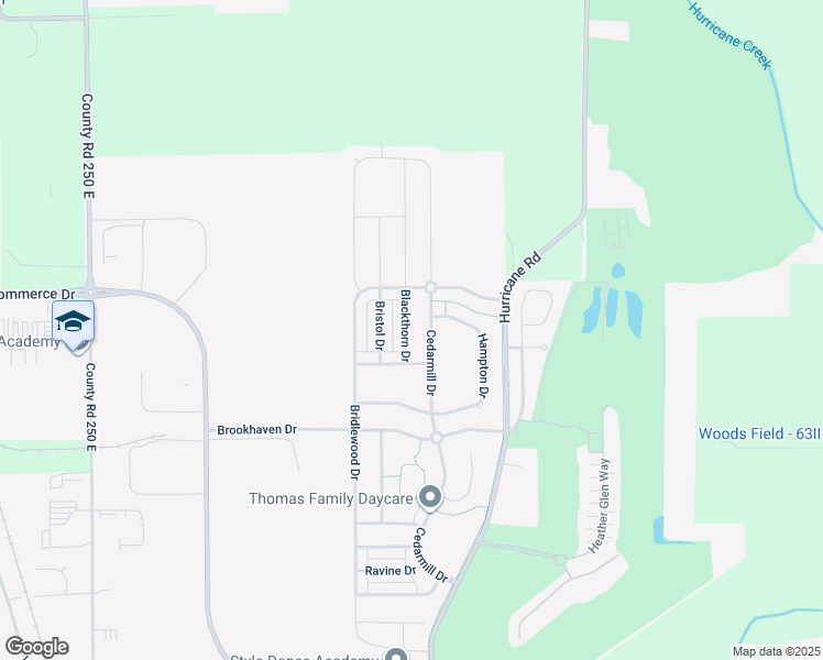 map of restaurants, bars, coffee shops, grocery stores, and more near 2337 Blackthorn Drive in Franklin