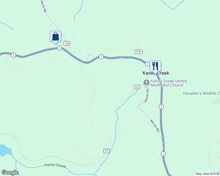 map of restaurants, bars, coffee shops, grocery stores, and more near 91 Percy Lane in Reedsville