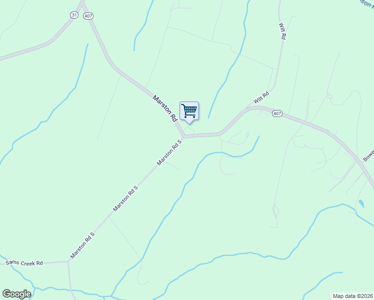 map of restaurants, bars, coffee shops, grocery stores, and more near 2424 Marston Rd in New Windsor