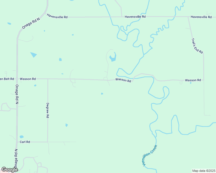 map of restaurants, bars, coffee shops, grocery stores, and more near 23930 Wasson Road in Onaga