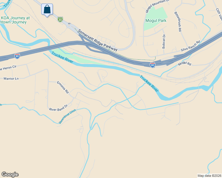map of restaurants, bars, coffee shops, grocery stores, and more near 3270 Mario Road in Reno