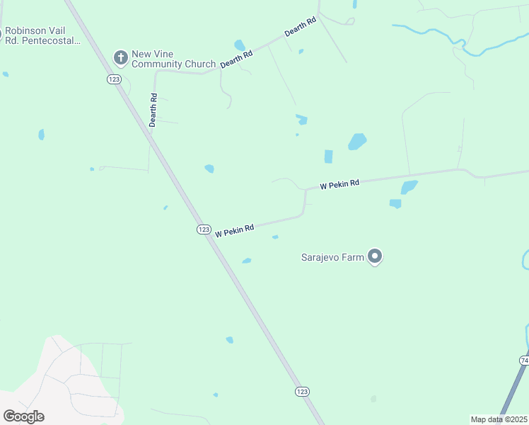 map of restaurants, bars, coffee shops, grocery stores, and more near 3090 West Pekin Road in Springboro