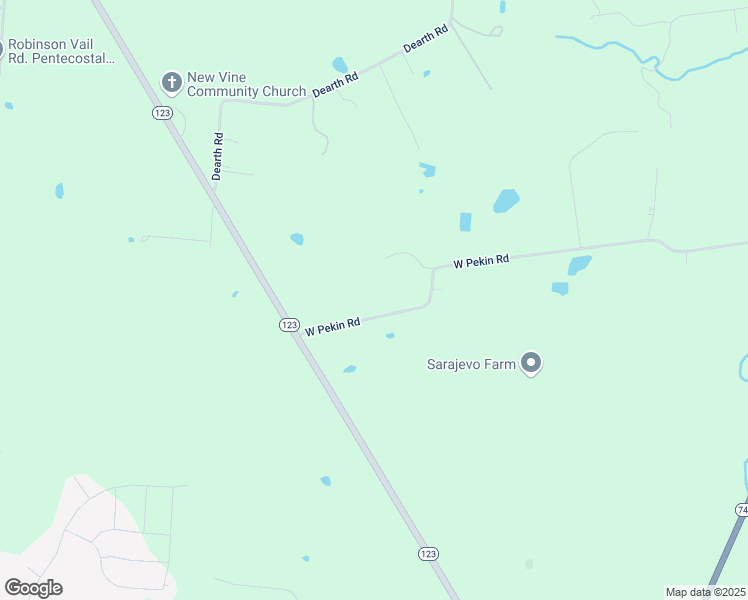 map of restaurants, bars, coffee shops, grocery stores, and more near 3090 West Pekin Road in Springboro