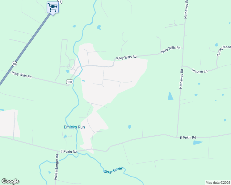map of restaurants, bars, coffee shops, grocery stores, and more near 5045 Spice Court in Lebanon