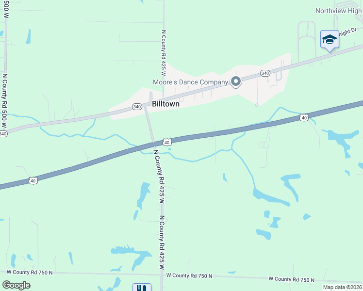 map of restaurants, bars, coffee shops, grocery stores, and more near 4155 U.S. 40 in Brazil