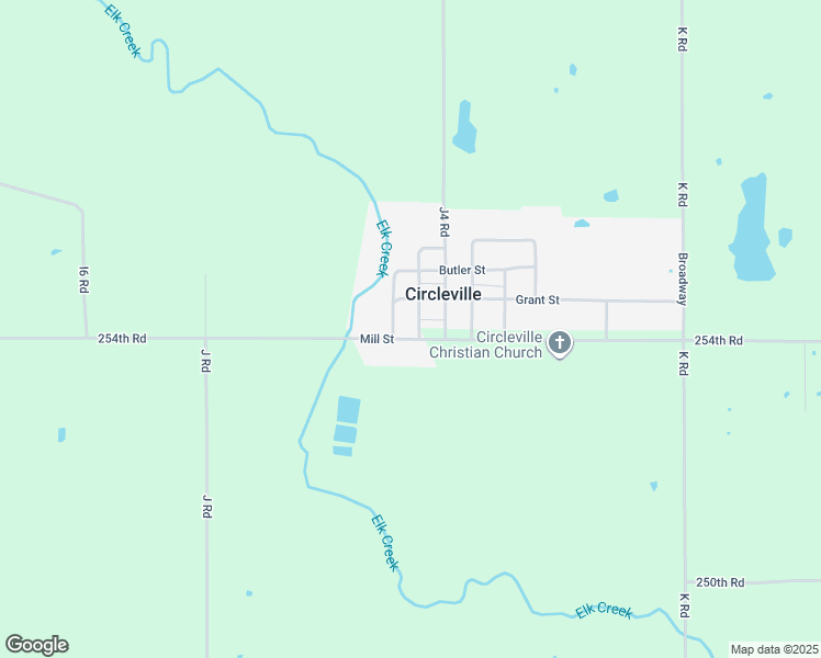 map of restaurants, bars, coffee shops, grocery stores, and more near Shuman St in Circleville