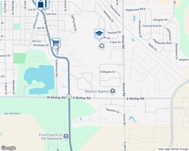 map of restaurants, bars, coffee shops, grocery stores, and more near 485 Tailholt Lane in Shelbyville