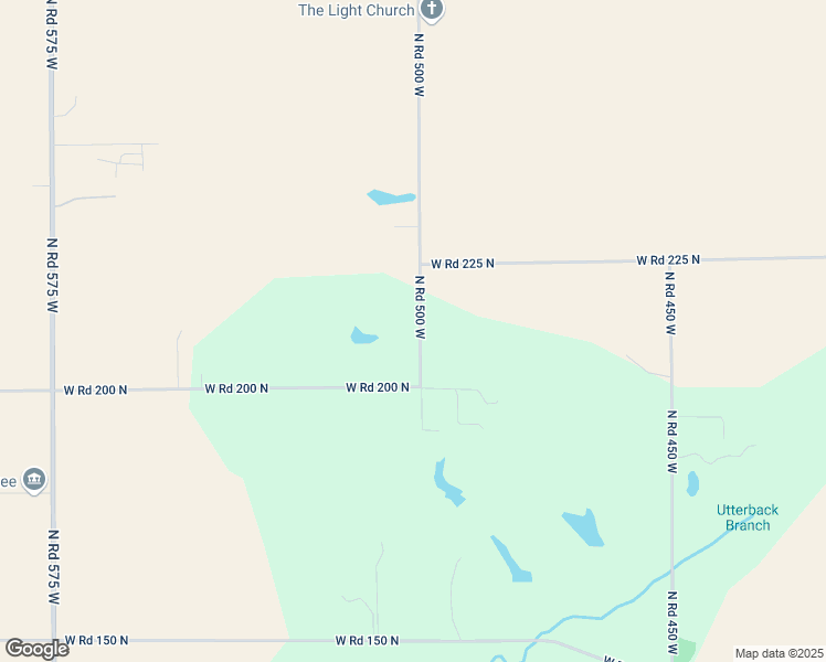 map of restaurants, bars, coffee shops, grocery stores, and more near 2110 North Road 500 West in Bargersville