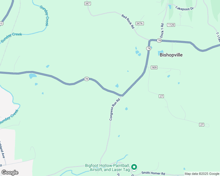 map of restaurants, bars, coffee shops, grocery stores, and more near 11760 Ohio 78 in Glouster