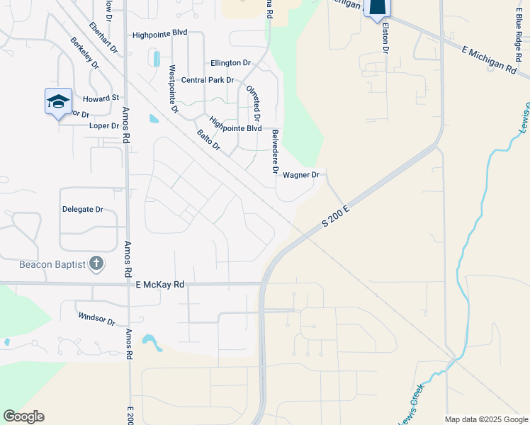 map of restaurants, bars, coffee shops, grocery stores, and more near 1069 Balto Drive in Shelbyville