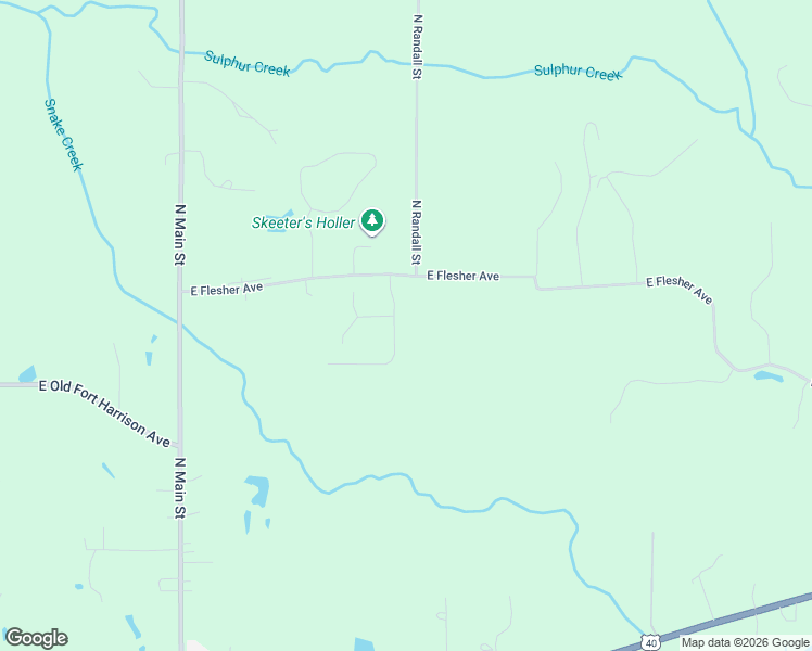 map of restaurants, bars, coffee shops, grocery stores, and more near 3466-3598 North Limber Lost Lane in Terre Haute