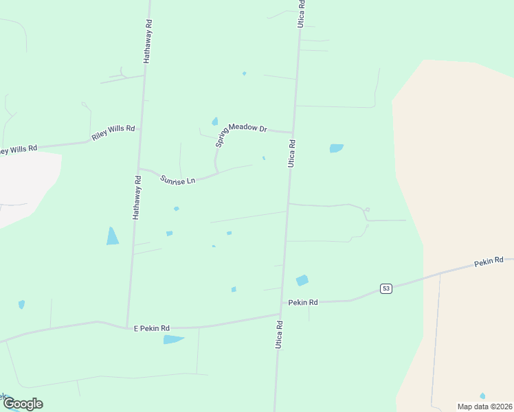 map of restaurants, bars, coffee shops, grocery stores, and more near 4985 Utica Road in Waynesville
