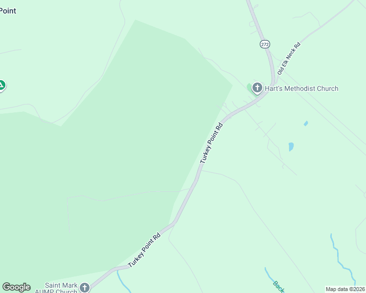 map of restaurants, bars, coffee shops, grocery stores, and more near 3495 Turkey Point Road in North East