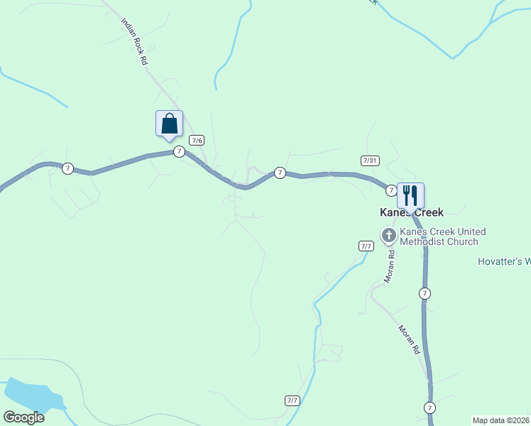map of restaurants, bars, coffee shops, grocery stores, and more near 91 Percy Lane in Reedsville