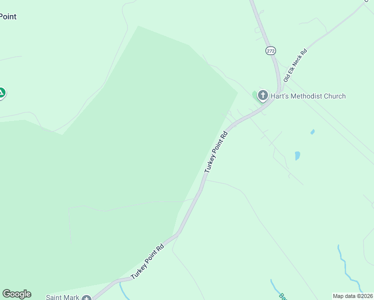 map of restaurants, bars, coffee shops, grocery stores, and more near 3495 Turkey Point Road in North East