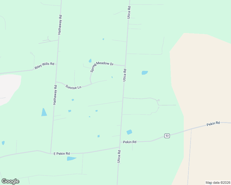 map of restaurants, bars, coffee shops, grocery stores, and more near 4985 Utica Road in Waynesville