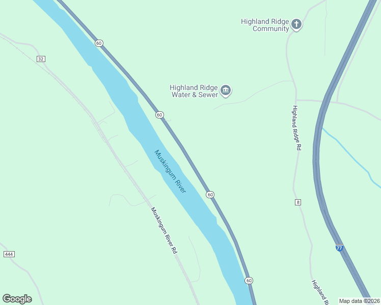 map of restaurants, bars, coffee shops, grocery stores, and more near 6725-7959 Ohio 60 in Lowell
