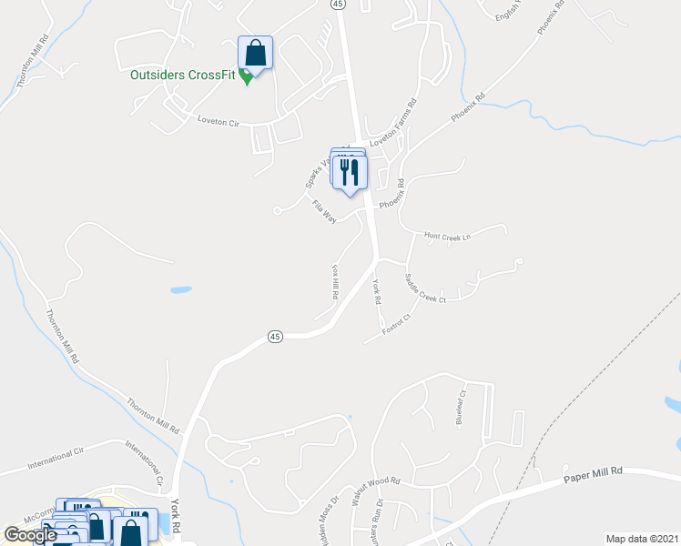 map of restaurants, bars, coffee shops, grocery stores, and more near 14011 Fox Hill Road in Sparks