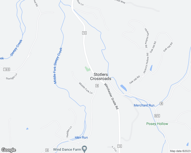 map of restaurants, bars, coffee shops, grocery stores, and more near 6790 Winchester Grade Road in Berkeley Springs