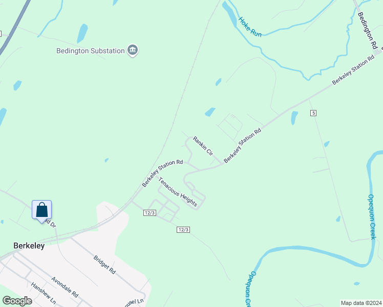 map of restaurants, bars, coffee shops, grocery stores, and more near 37 Rankin Circle in Martinsburg