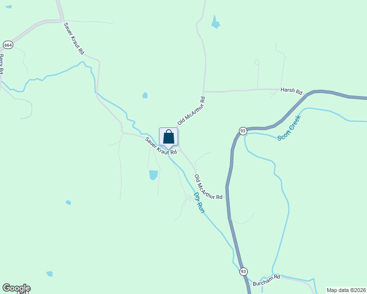 map of restaurants, bars, coffee shops, grocery stores, and more near 15050 Old McArthur Road in Logan