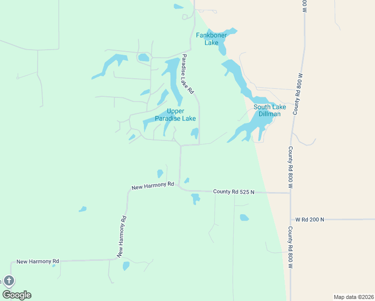 map of restaurants, bars, coffee shops, grocery stores, and more near 5480 Paradise Lake Road in Martinsville