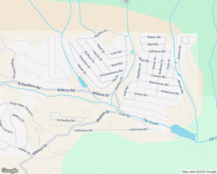 map of restaurants, bars, coffee shops, grocery stores, and more near 142 Elk Drive in Bailey