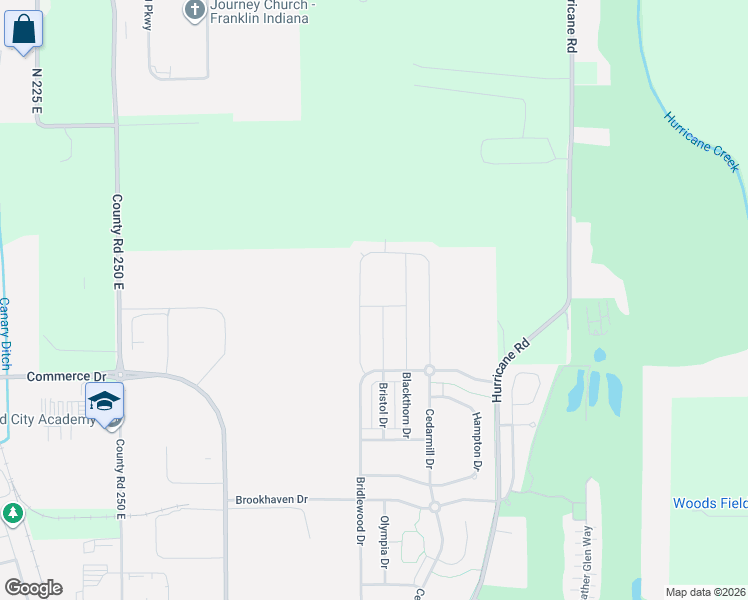map of restaurants, bars, coffee shops, grocery stores, and more near 832 Fieldstone Drive in Franklin