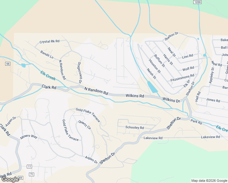 map of restaurants, bars, coffee shops, grocery stores, and more near 261 Wilkins Road in Bailey