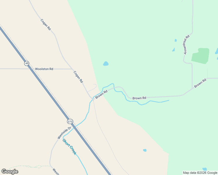 map of restaurants, bars, coffee shops, grocery stores, and more near 36580 Brown Road in Rushville