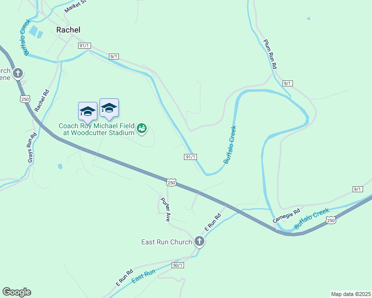 map of restaurants, bars, coffee shops, grocery stores, and more near 305 Graham Road in Rachel