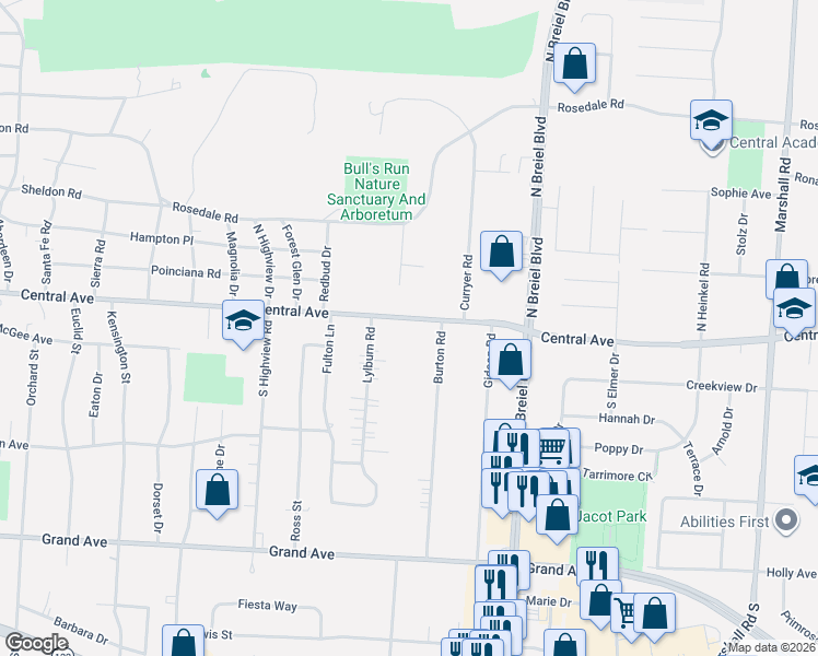 map of restaurants, bars, coffee shops, grocery stores, and more near 11 Lylburn Road in Middletown
