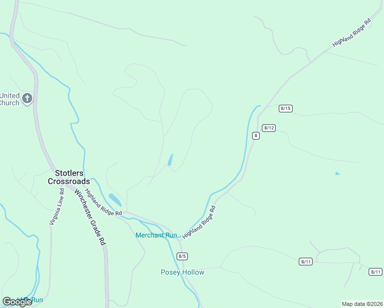 map of restaurants, bars, coffee shops, grocery stores, and more near 476 Oak Hill Road in Berkeley Springs