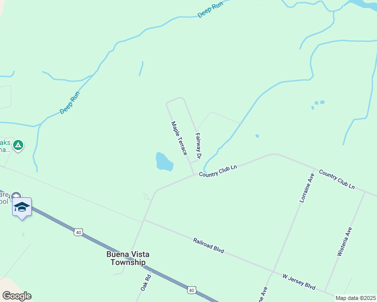 map of restaurants, bars, coffee shops, grocery stores, and more near 109 Fairway Drive in Buena