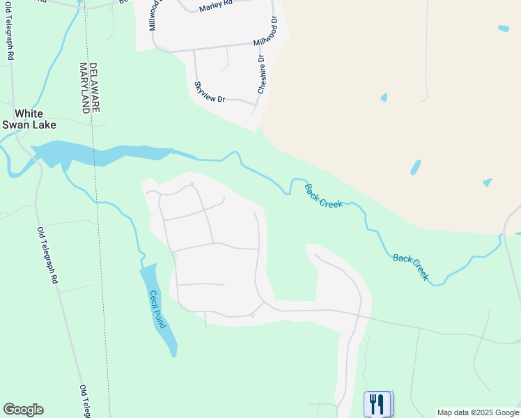 map of restaurants, bars, coffee shops, grocery stores, and more near 347 Clayton Manor Drive in Middletown