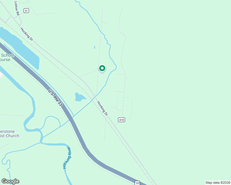 map of restaurants, bars, coffee shops, grocery stores, and more near 14001-14501 Hock-Hocking Road in Logan