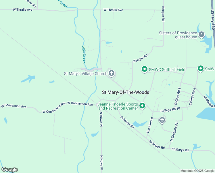 map of restaurants, bars, coffee shops, grocery stores, and more near in Saint MARY OF WD