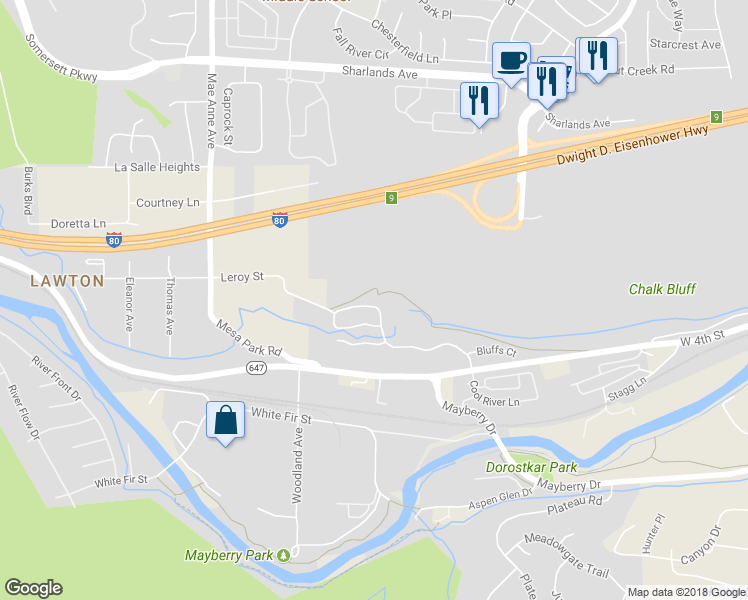 map of restaurants, bars, coffee shops, grocery stores, and more near 8170 Highland Flume Circle in Reno