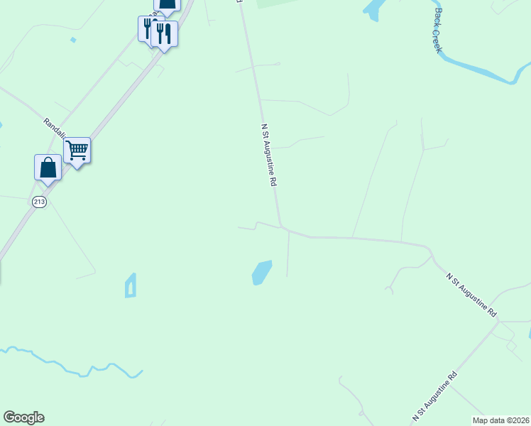 map of restaurants, bars, coffee shops, grocery stores, and more near 391 North Saint Augustine Road in Chesapeake City