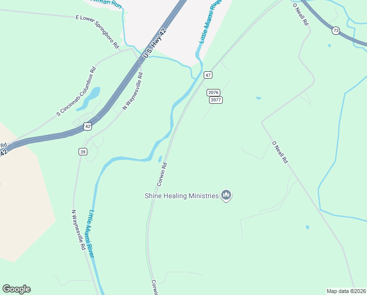 map of restaurants, bars, coffee shops, grocery stores, and more near 5416 Corwin Road in Waynesville