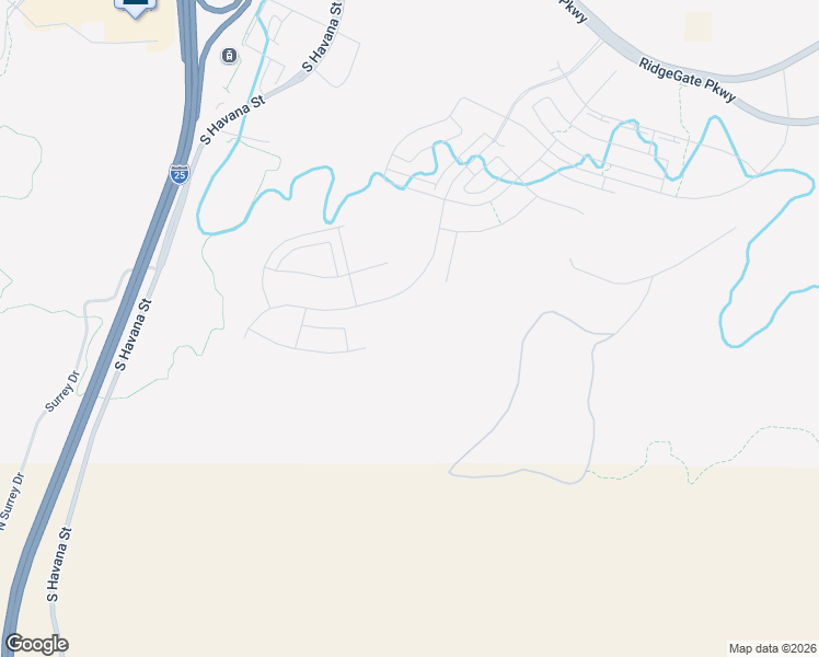 map of restaurants, bars, coffee shops, grocery stores, and more near 11293 Tenor Trail in Parker