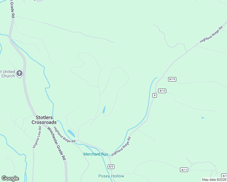 map of restaurants, bars, coffee shops, grocery stores, and more near 567 Oak Hill Road in Berkeley Springs